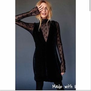 Fame & Partners x Free People velvet dress